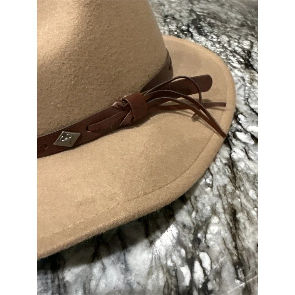 Brown Western Fedora Hat for Men Casual Solid Classic One Size Adjustable